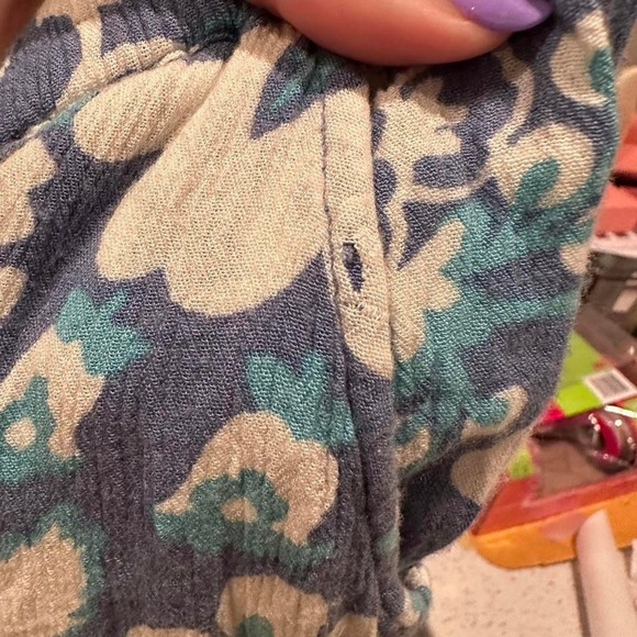 O'Neill Blue Elsie Cropped Soft Stretchy Pants Sz Small - Picture 10 of 10